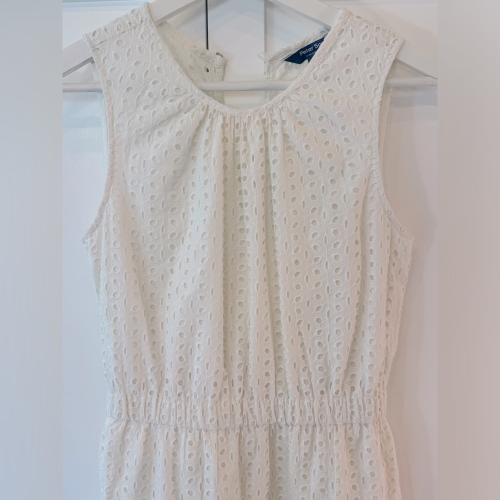 White eyelet, sundress women size 4
